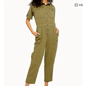 Topshop Khaki Utility Jumpsuit US Size 4